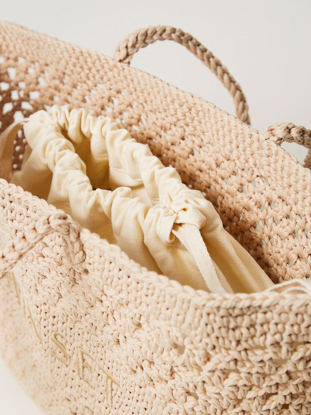 Borsa Shopper Twin Set da Donna - Beige