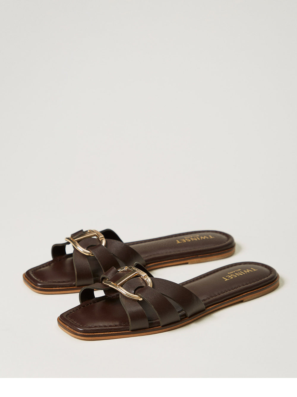 Ciabatte Twin Set da Donna - Marrone