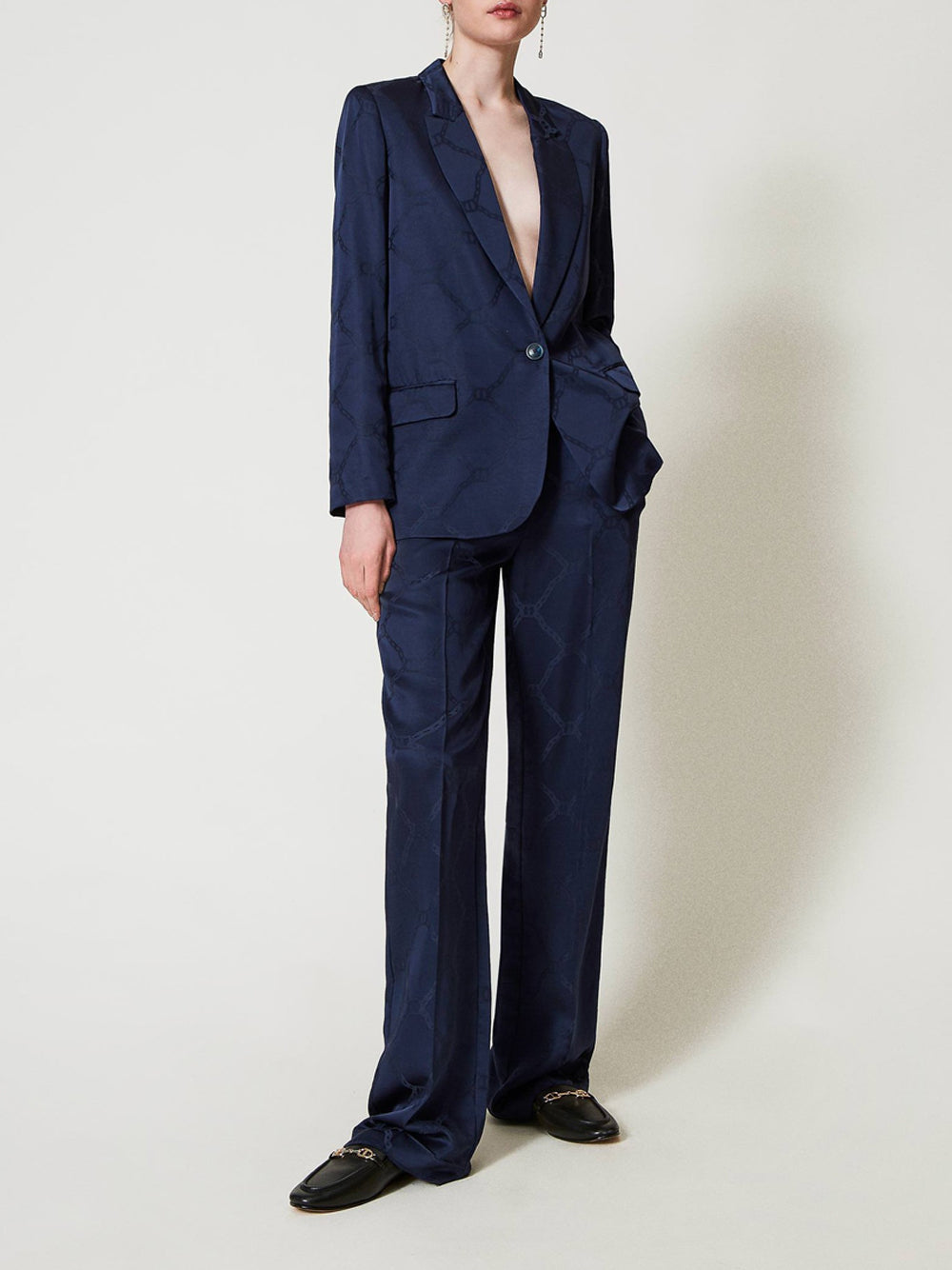 Pantalone Chino Twin Set da Donna - Blu