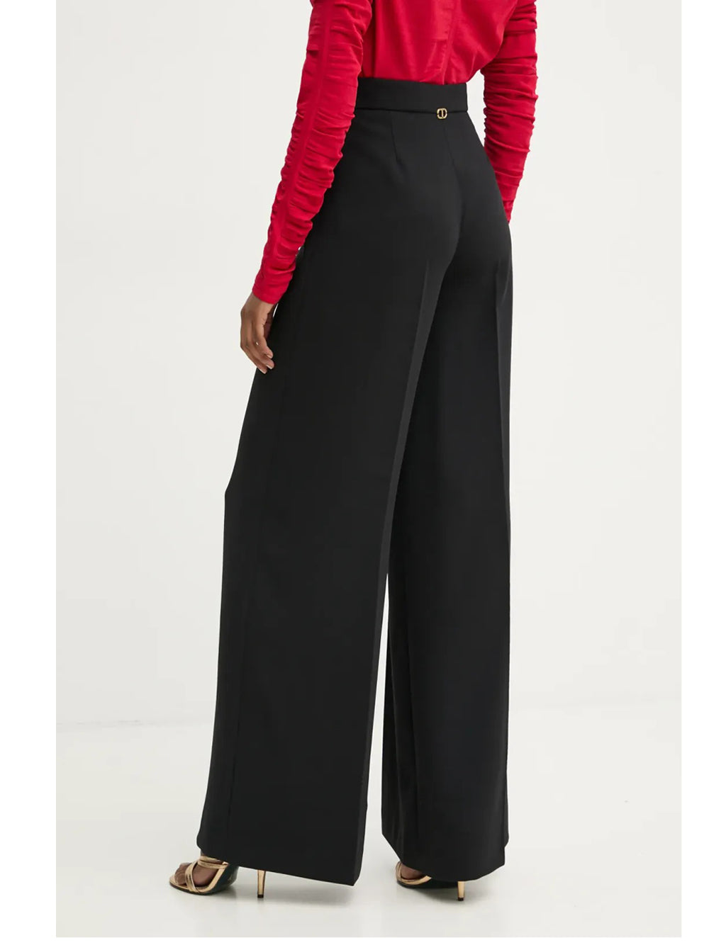 Pantalone Palazzo Twin Set da Donna - Nero