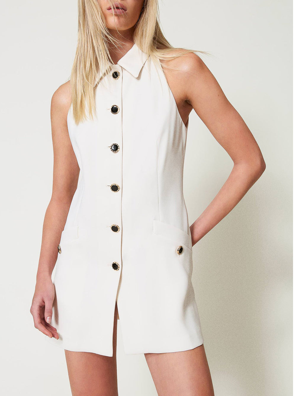 Top Twin Set Tunica da Donna - Bianco