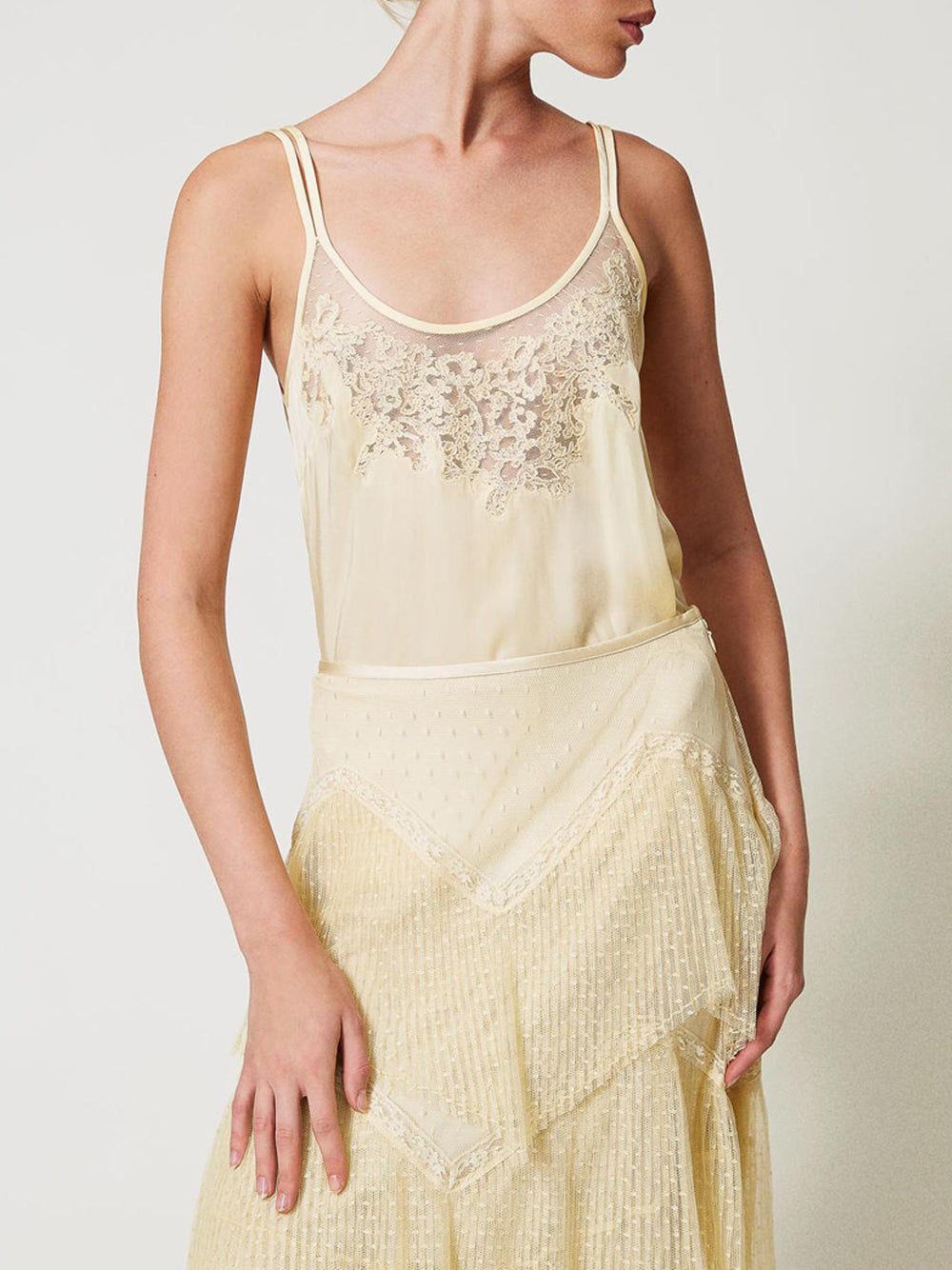 Top Twin Set da Donna - Avorio