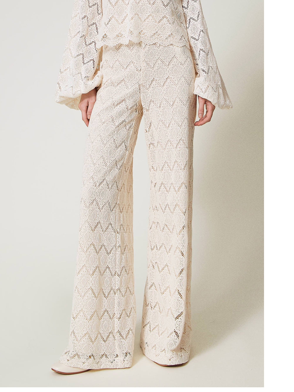 Pantalone Palazzo Twin Set da Donna - Beige