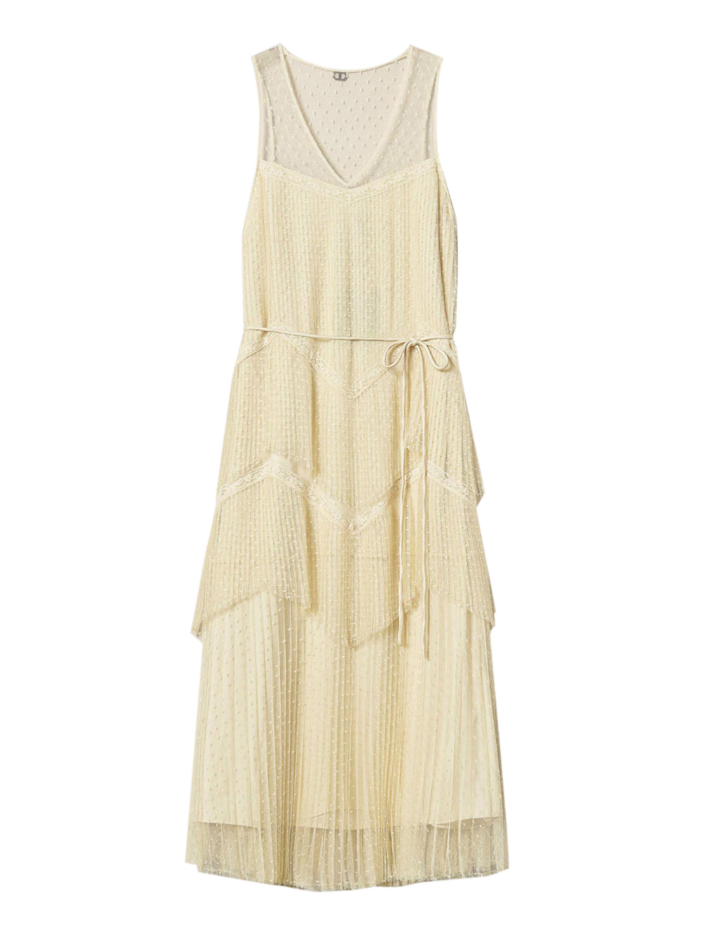 Vestito Longuette Twin Set da Donna - Avorio