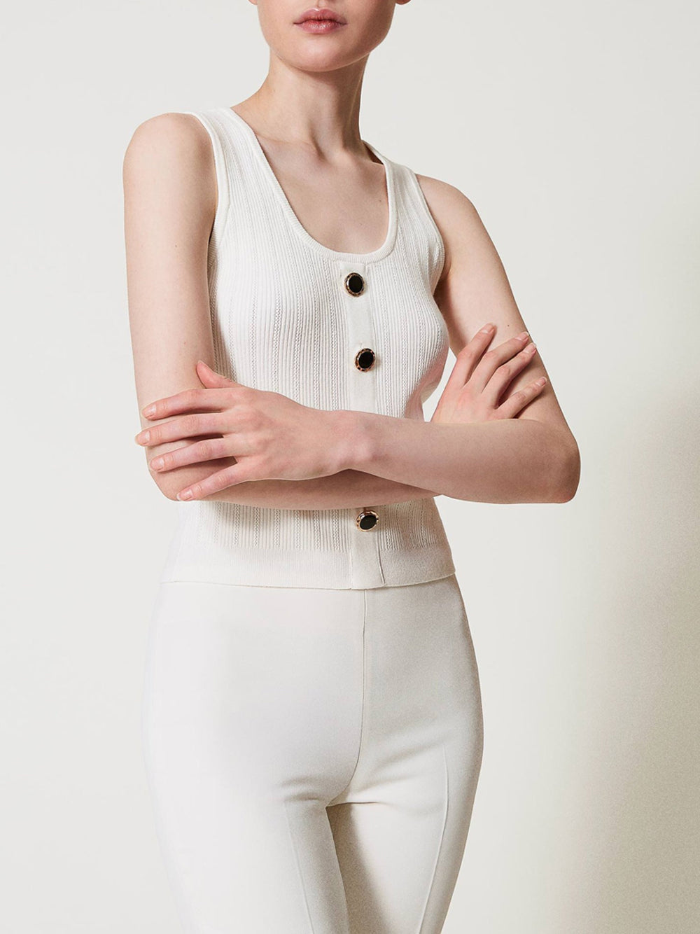 Top Twin Set da Donna - Bianco
