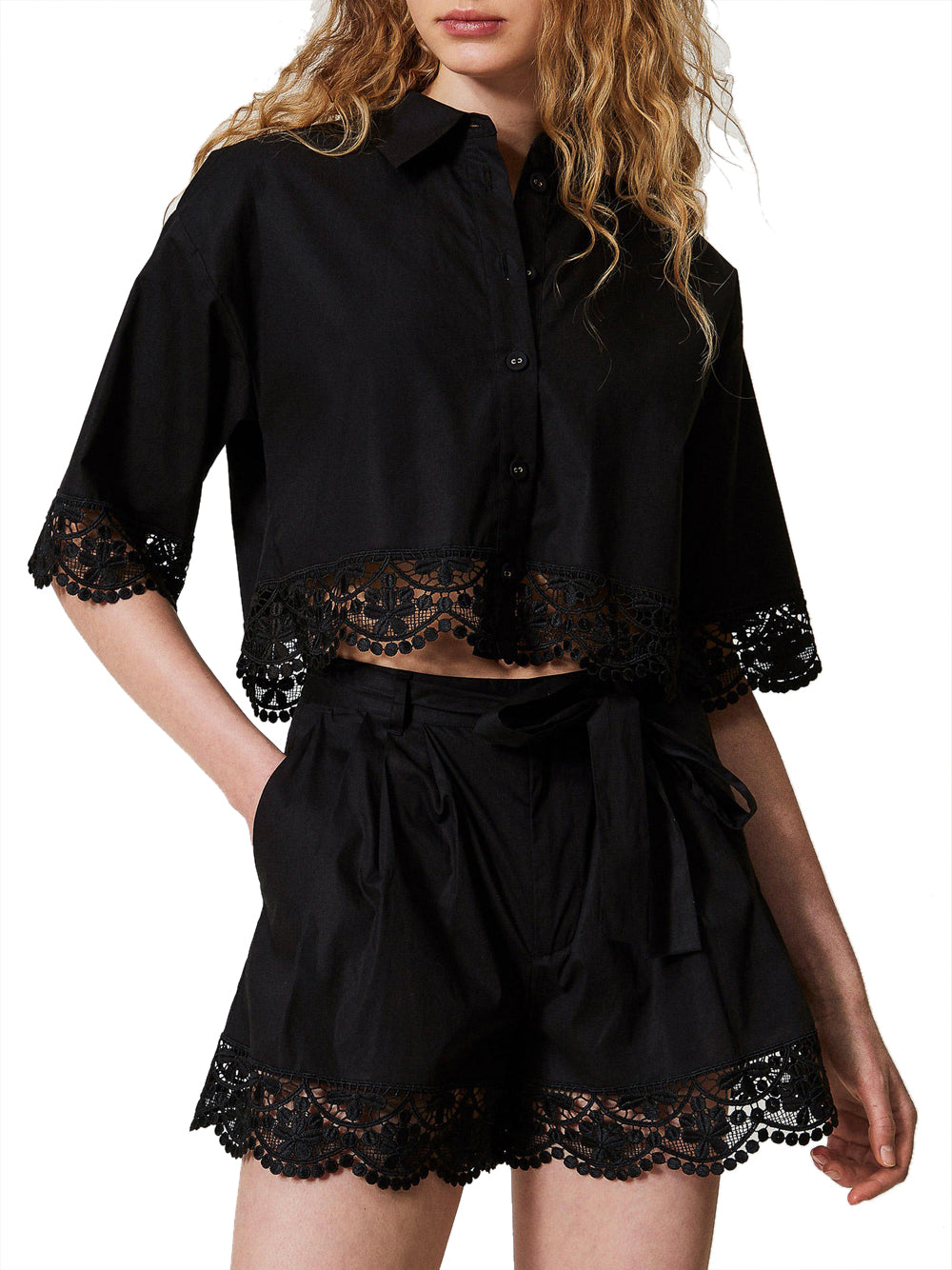 Shorts Twin Set da Donna - Nero