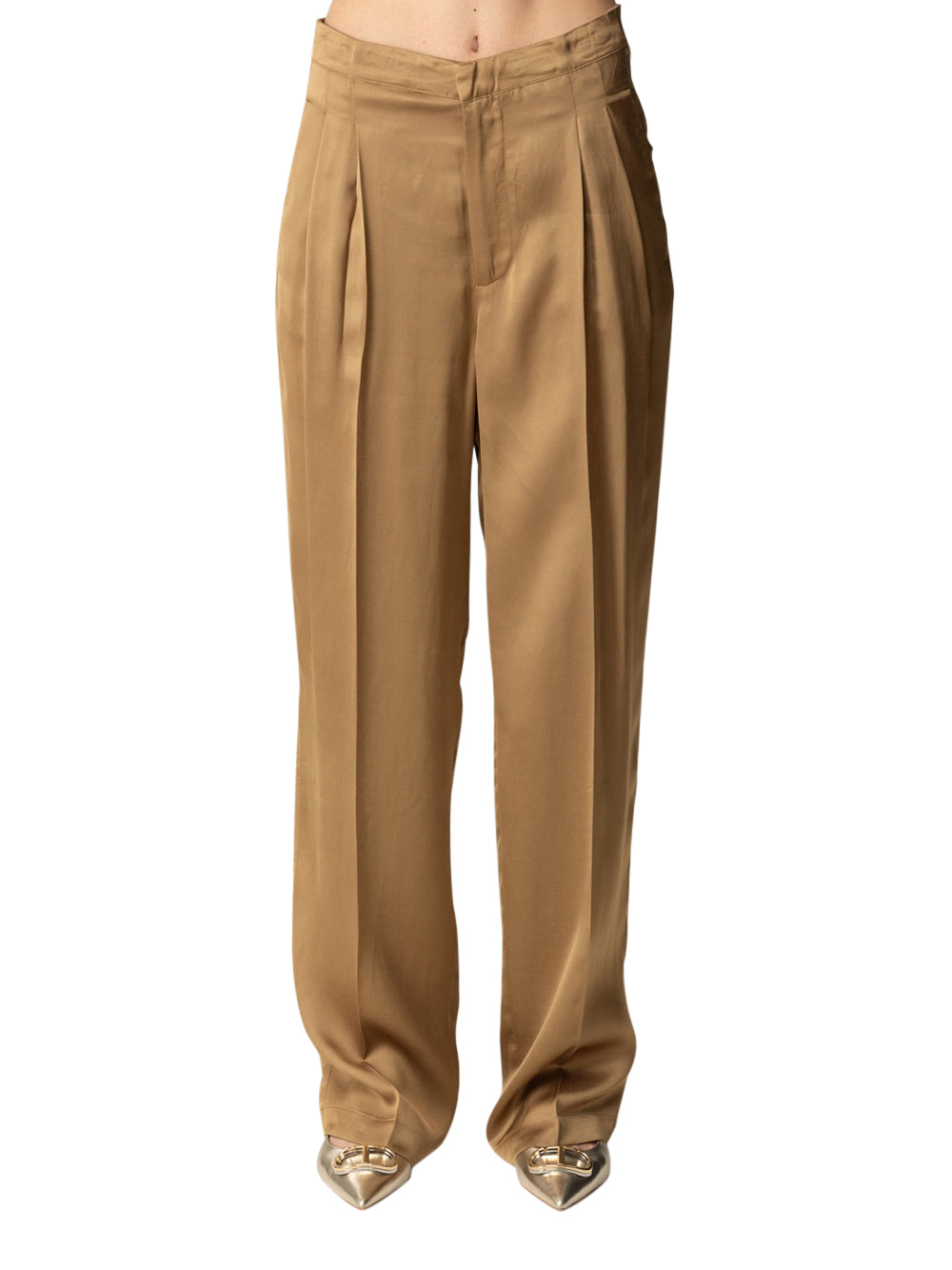 Pantalone Palazzo Twin Set da Donna - Marrone