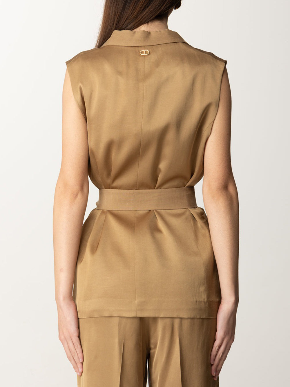 Gilet Twin Set da Donna - Marrone