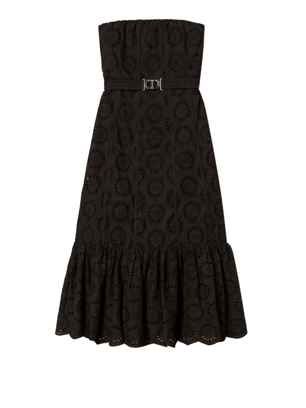 Vestito Longuette Twin Set da Donna - Nero