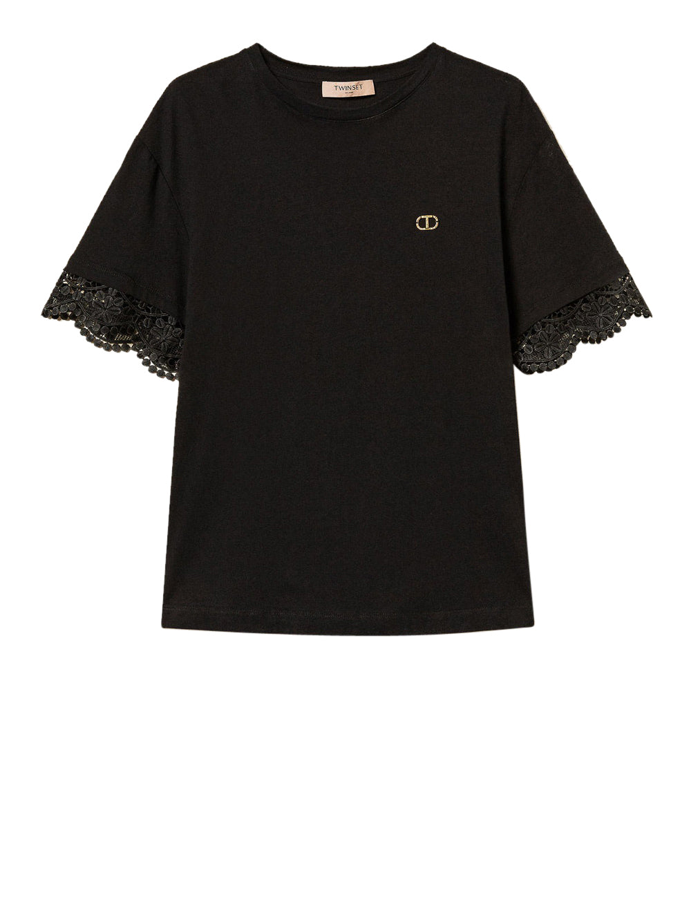 T-shirt Twin Set da Donna - Nero