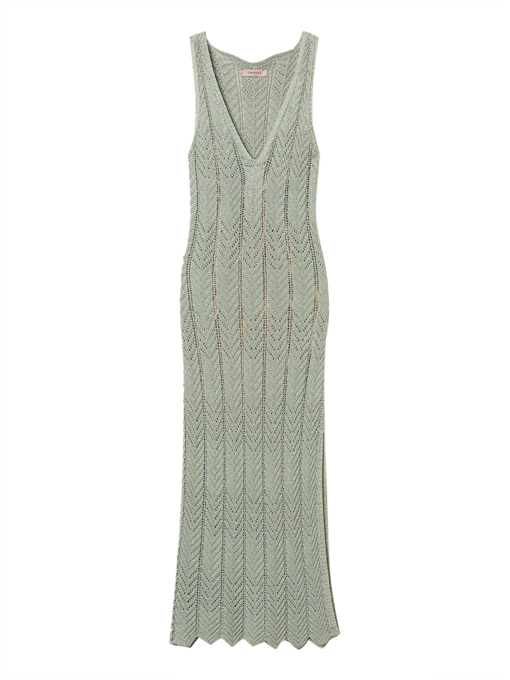 Vestito Longuette Twin Set da Donna - Verde