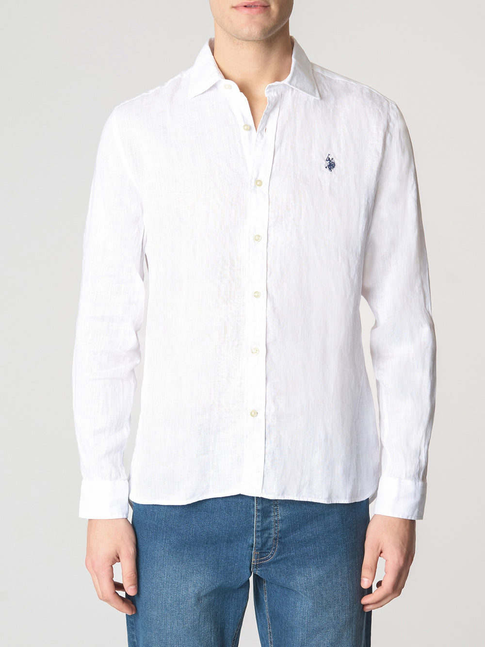 Camicia Classica U.S. Polo Assn. da Uomo - Bianco