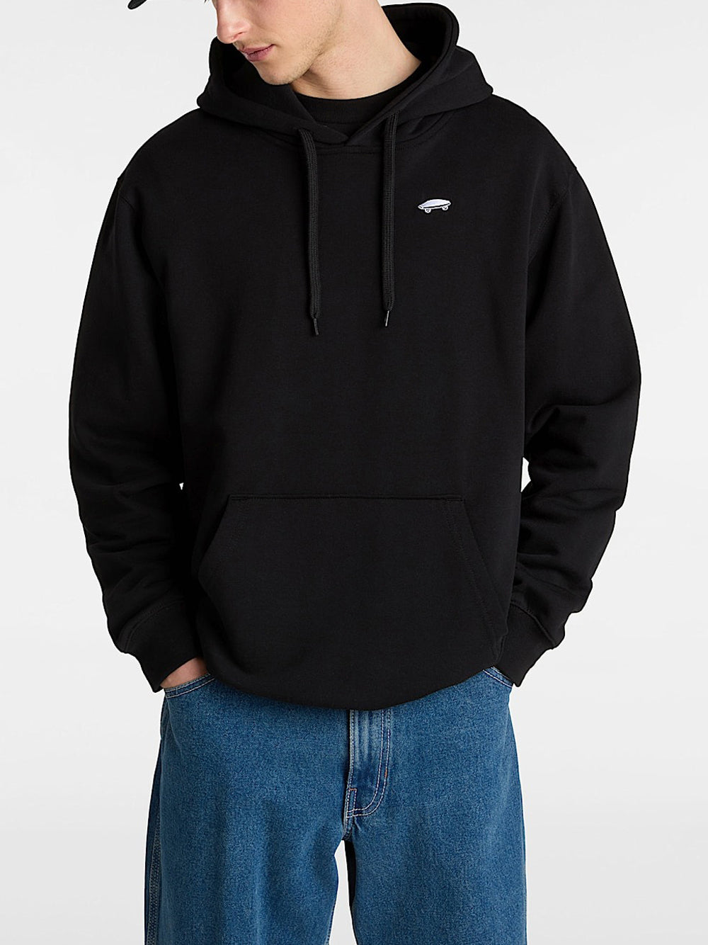 Felpa Cappuccio Vans Salton Loose da Uomo - Nero