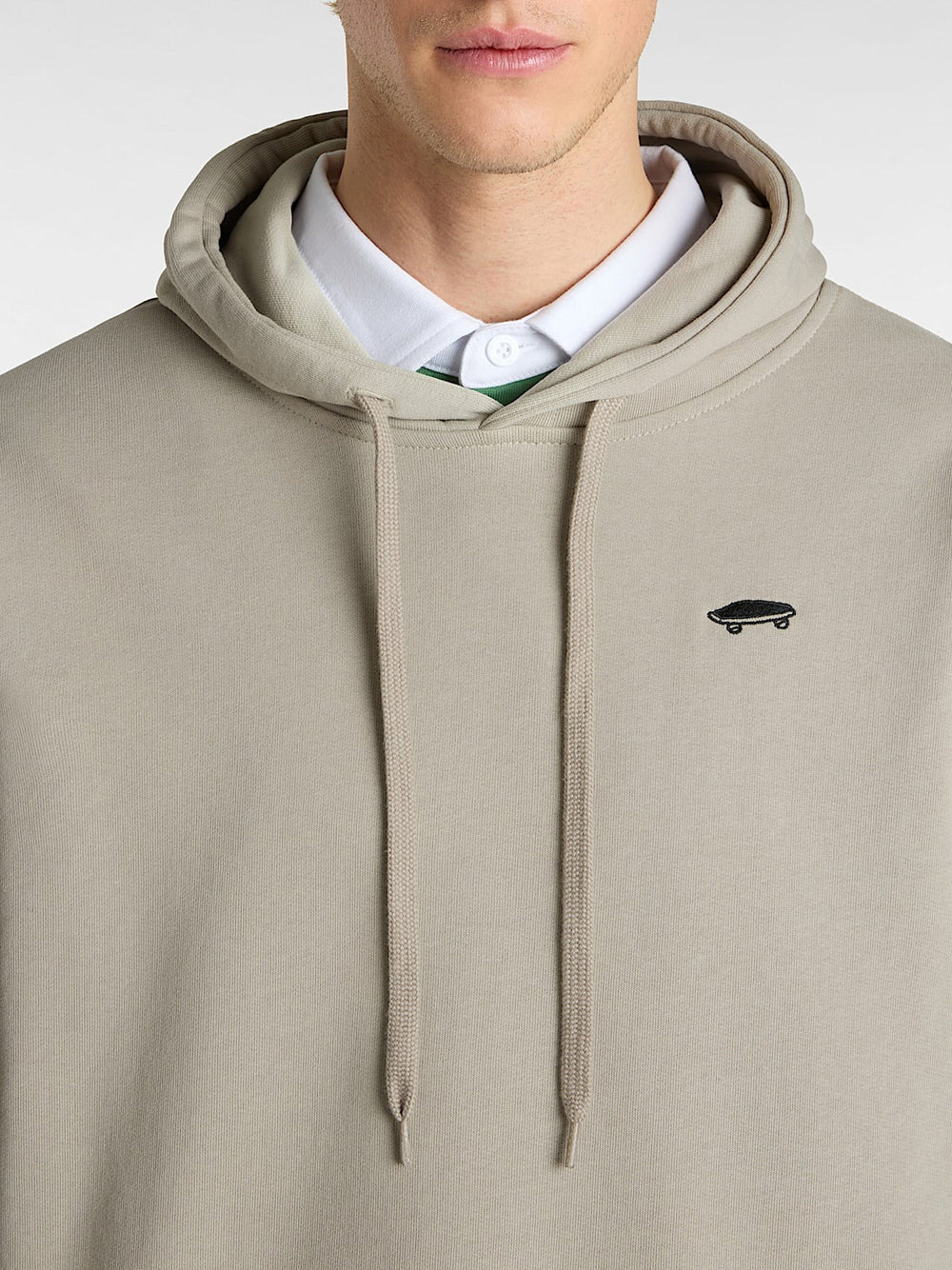 Felpa Cappuccio Vans Salton Loose da Uomo - Avorio