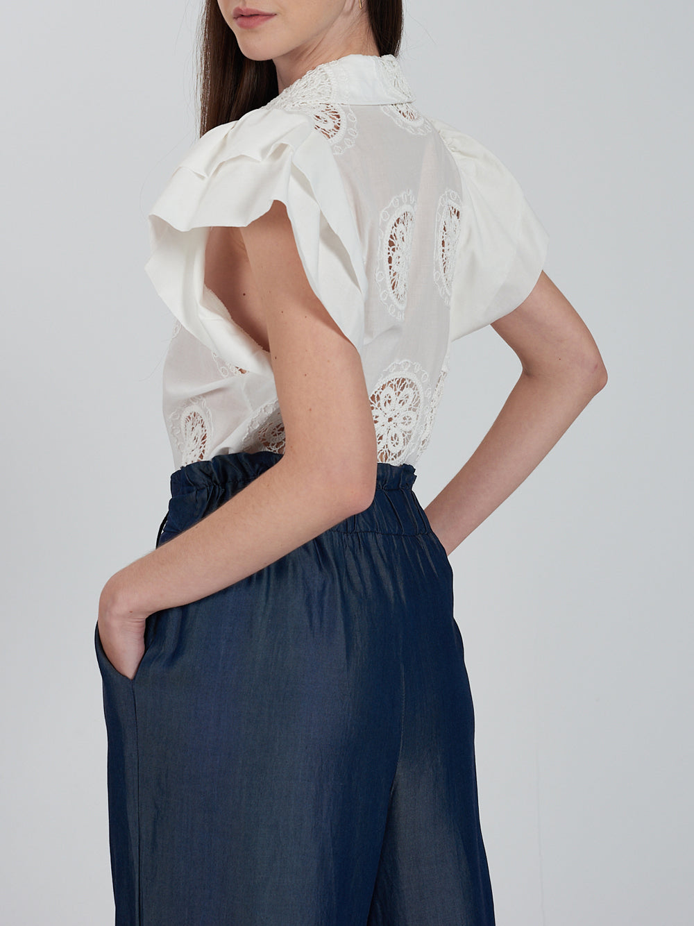 Camicia Casual Yes Zee da Donna - Bianco