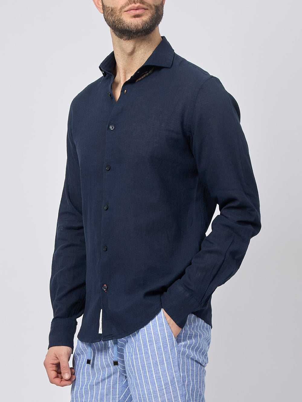 Camicia Casual Yes Zee da Uomo - Blu