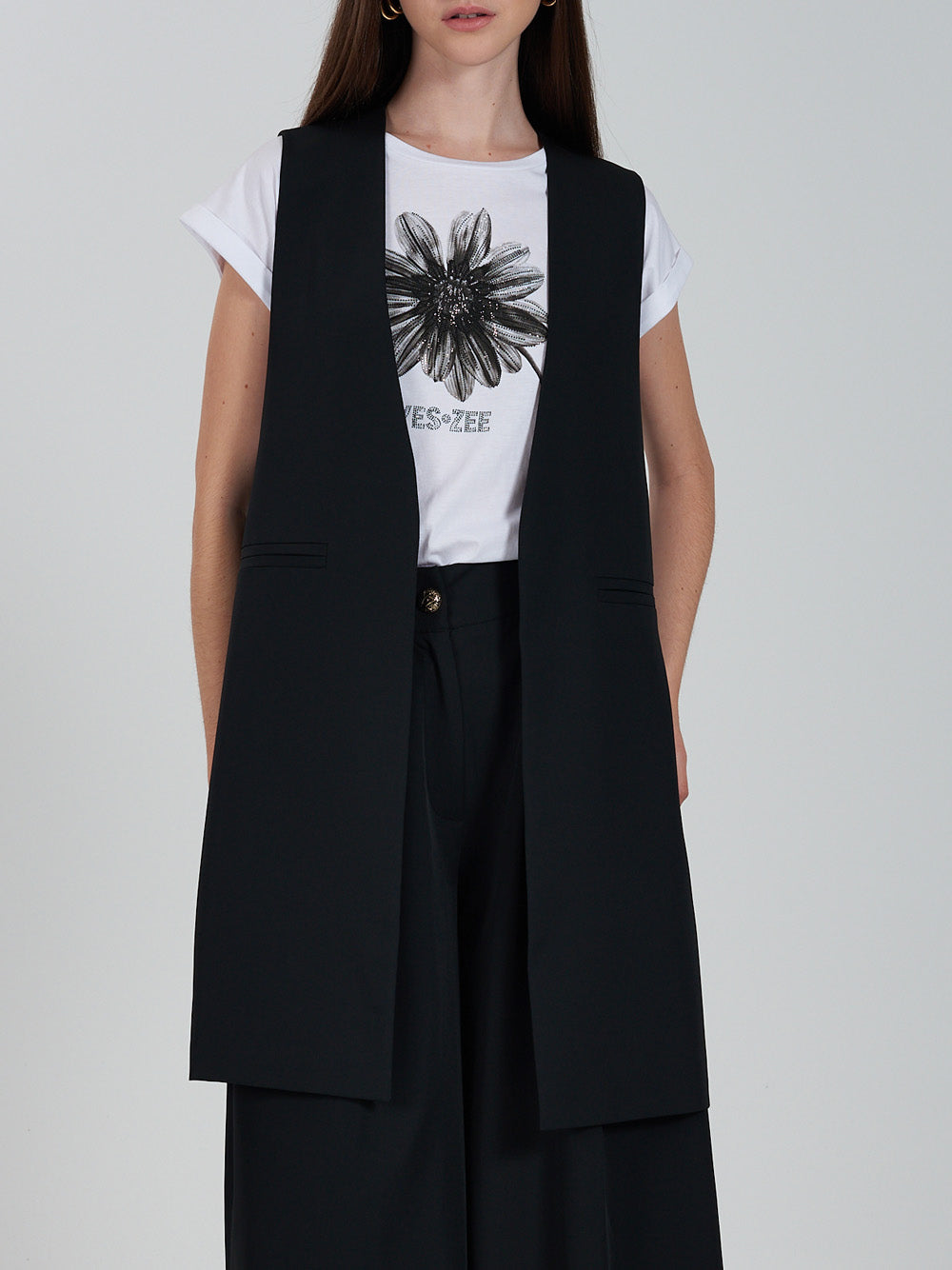 Gilet Yes Zee da Donna - Nero