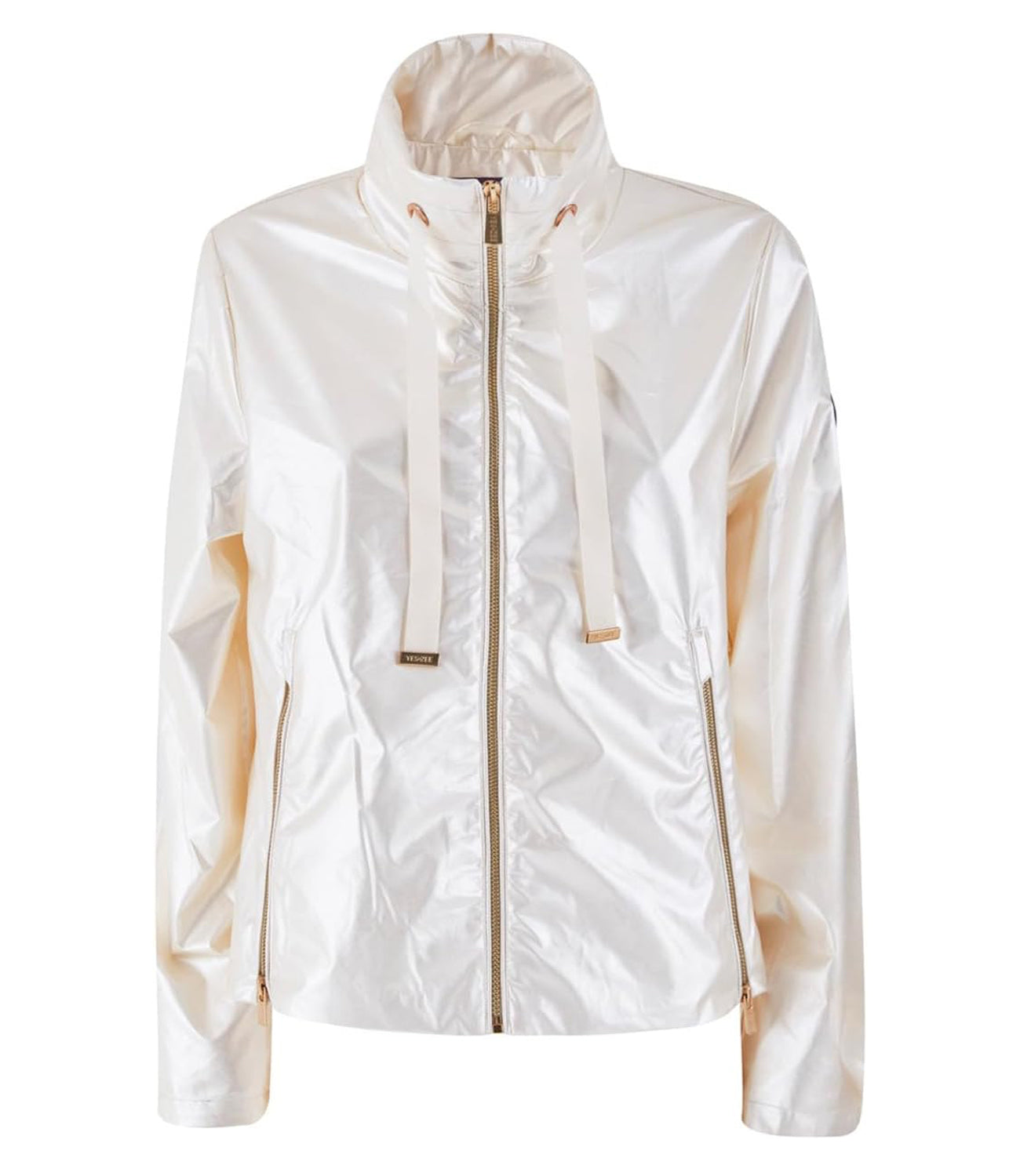Yes Zee Giubbino Giubbino Donna Con Collo Alto Donna Mod. J439 GD00 0157 Avorio