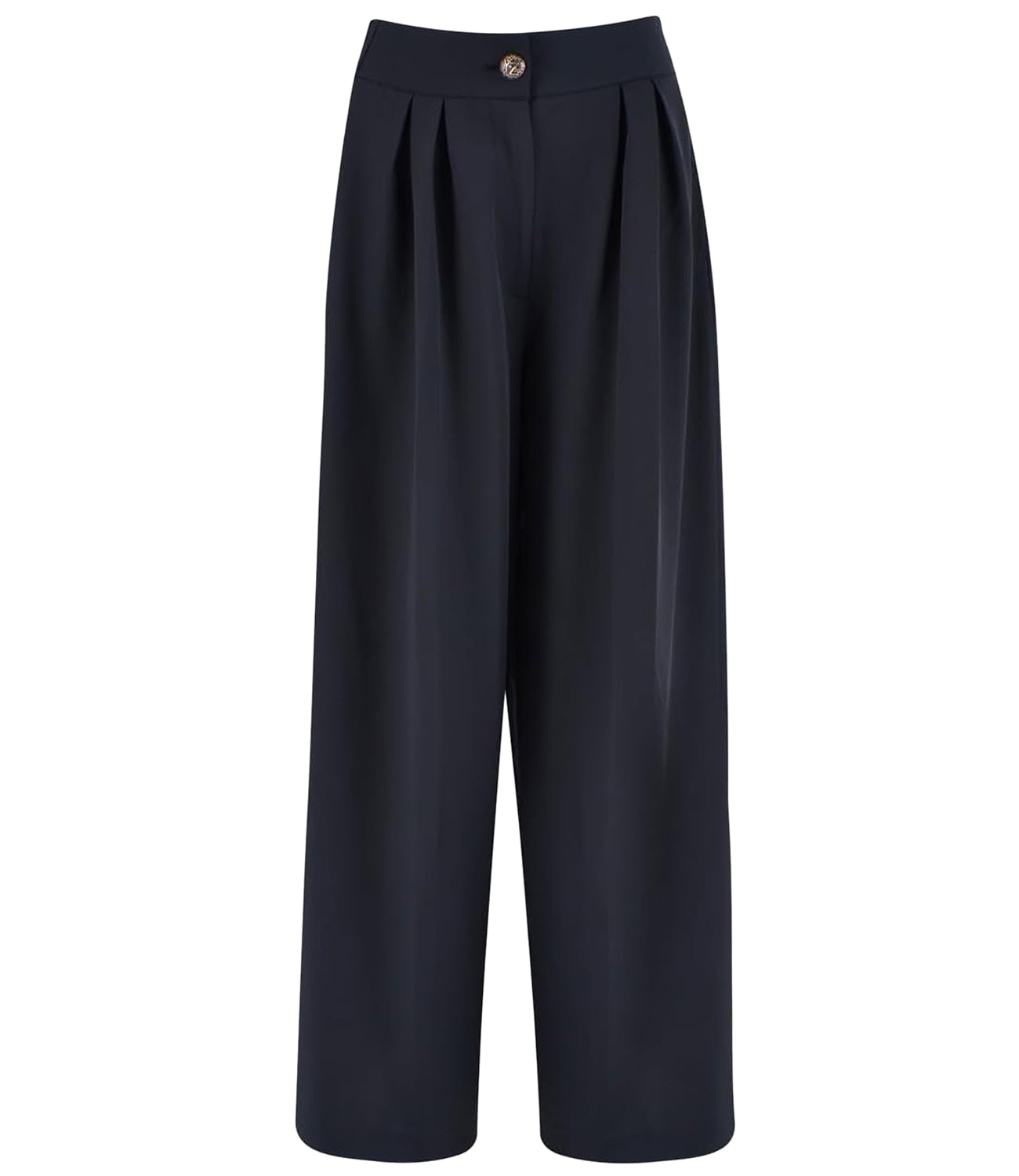 Yes Zee Pantalone Pantalone Donna Palazzo Donna Mod. P322 KE00 0801 Nero