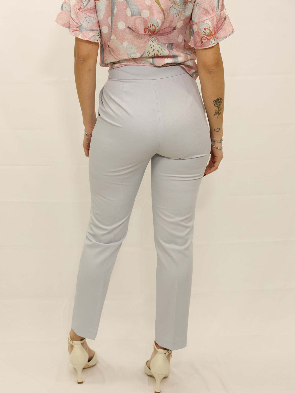 Pantalone Chino Yes Zee da Donna - Celeste