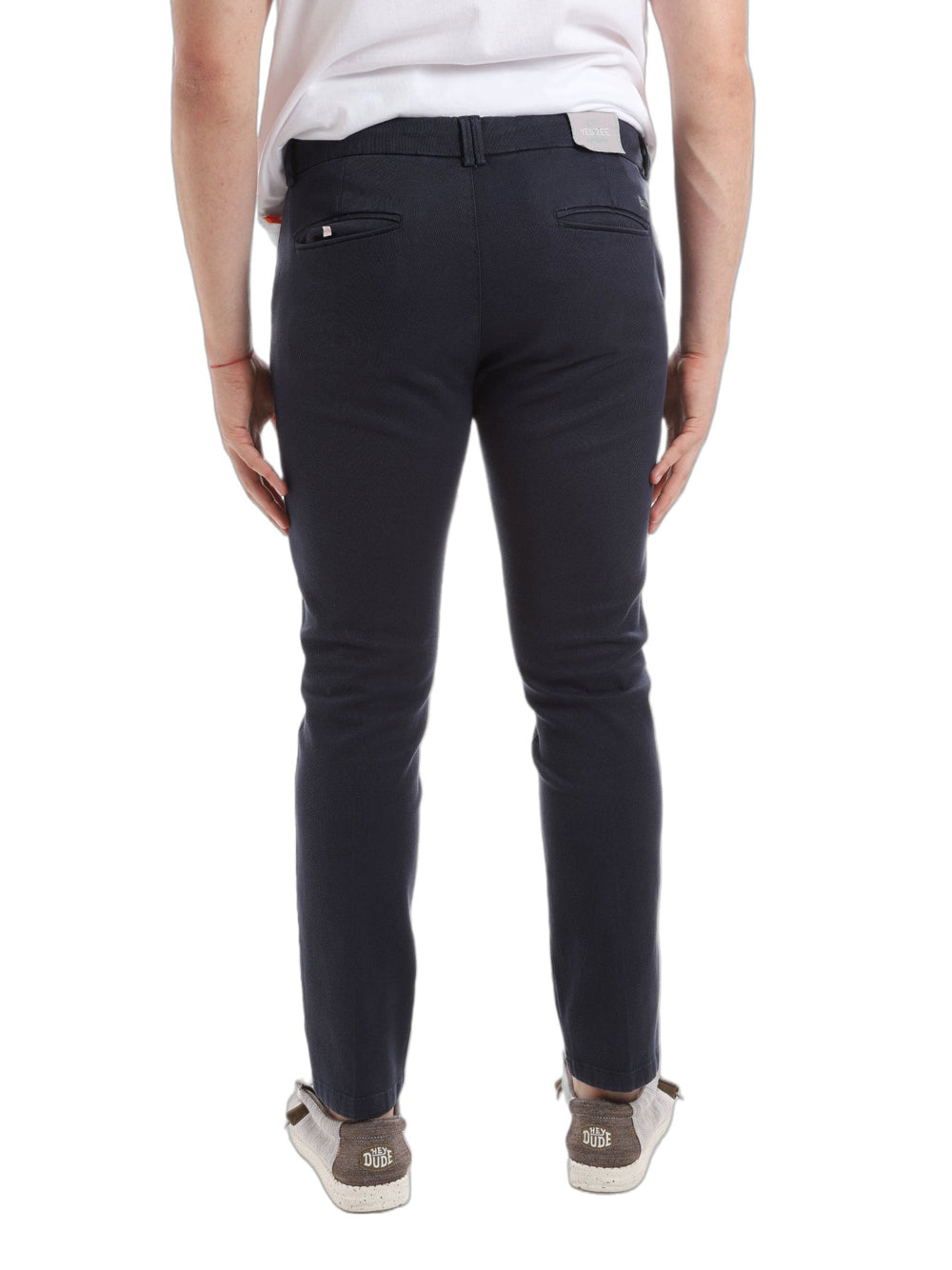 Yes Zee Pantalone Pantalone Uomo Chinos, Tapered Uomo Mod. P630 FE00 0710 navy Blu