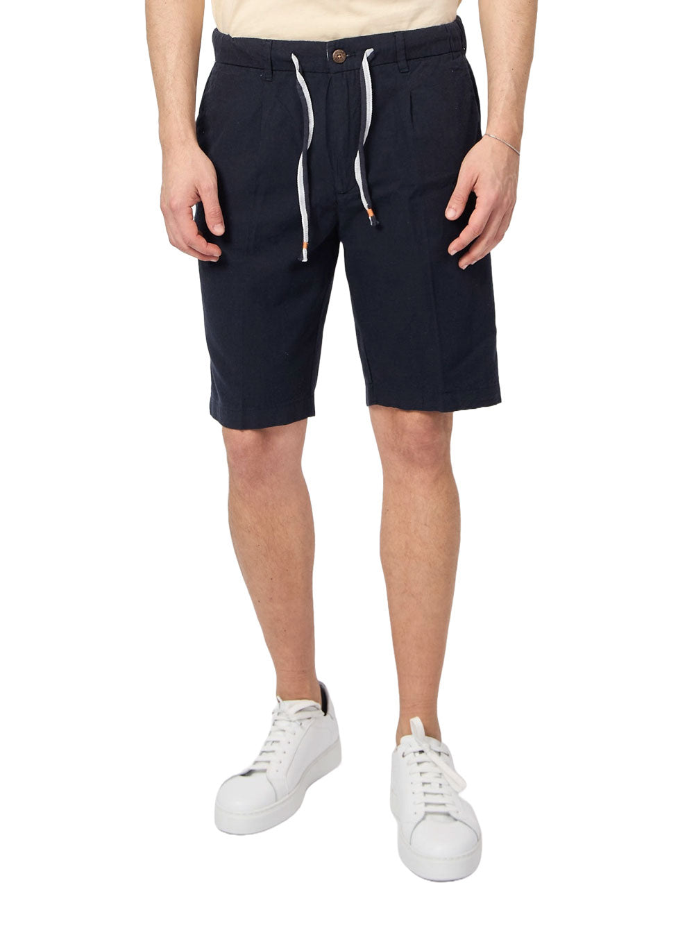 Yes Zee Bermuda Bermuda Uomo Con Coulisse, Elastico Ai Fianchi Uomo Mod. P770 PW00 0710 navy Blu