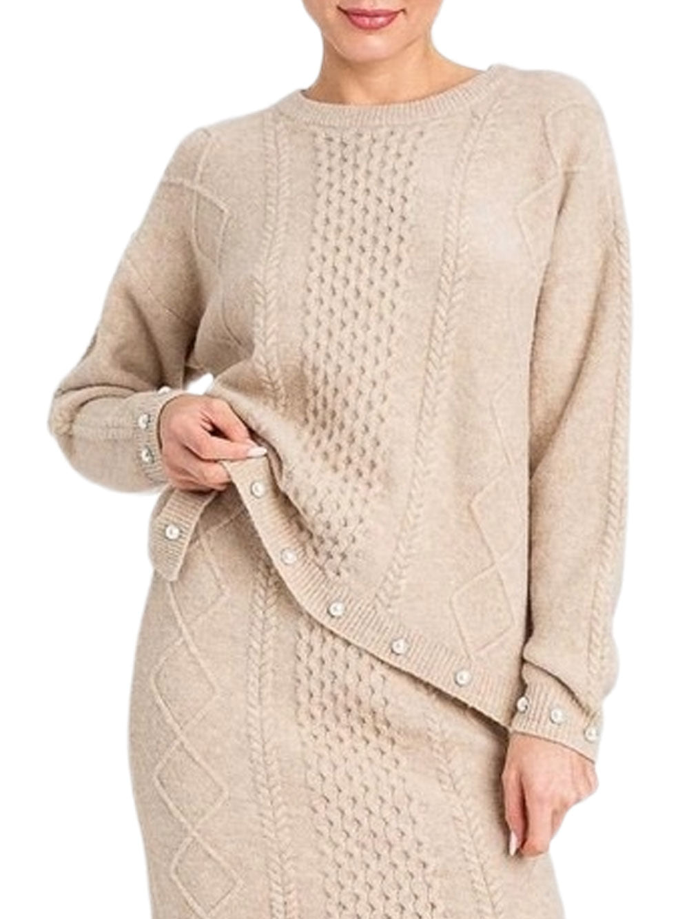 Pullover Actitude da Donna - Beige
