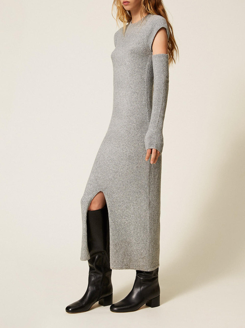 Vestito Longuette Actitude da Donna - Grigio