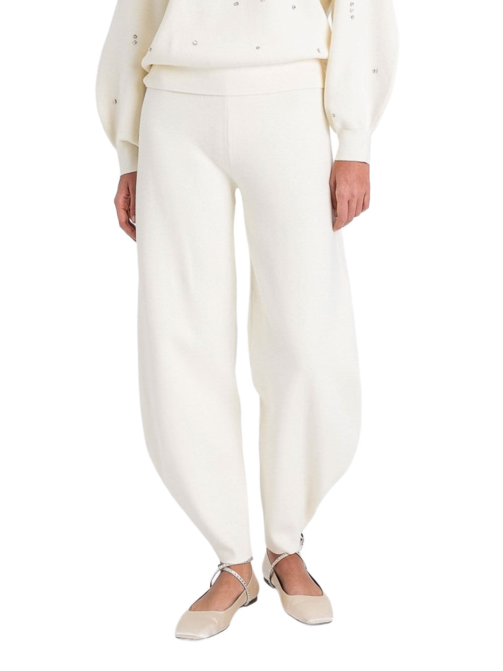 Pantalone Jogger Actitude da Donna - Bianco