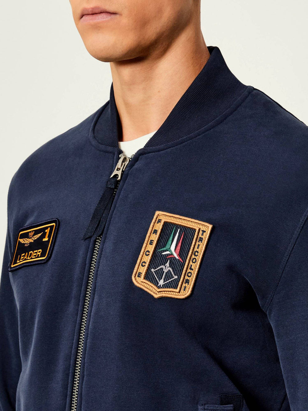Actitude Felpa Zip Aeronautica Militare da Uomo - Blu