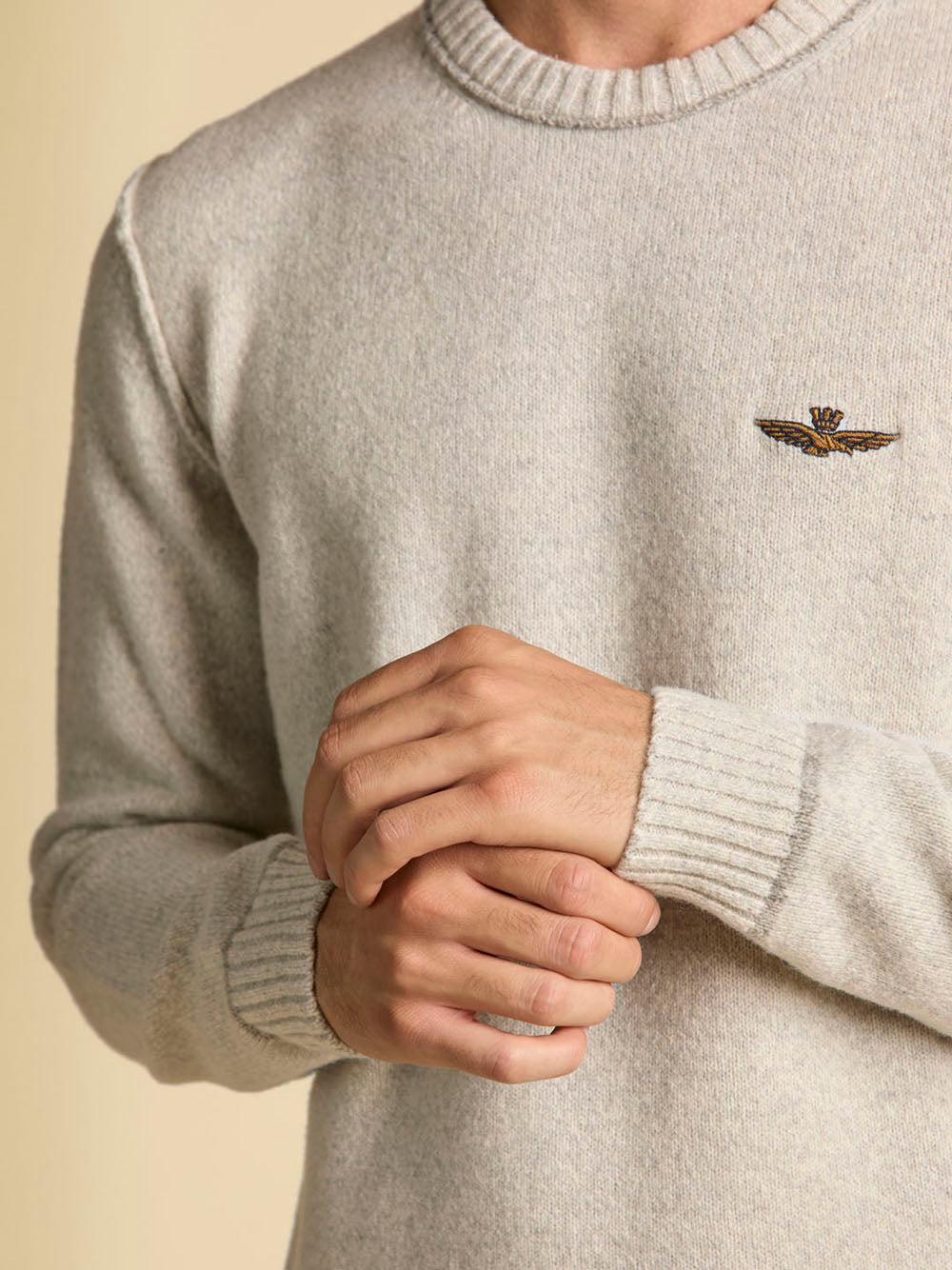 Actitude Pullover Aeronautica Militare da Uomo - Avorio