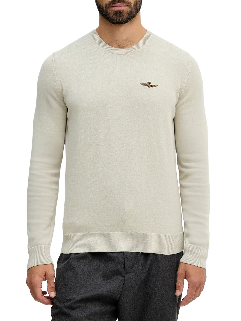 Actitude Pullover Aeronautica Militare da Uomo - Beige