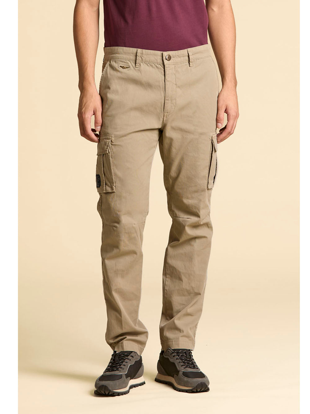Actitude Pantalone Cargo Aeronautica Militare da Uomo - Beige