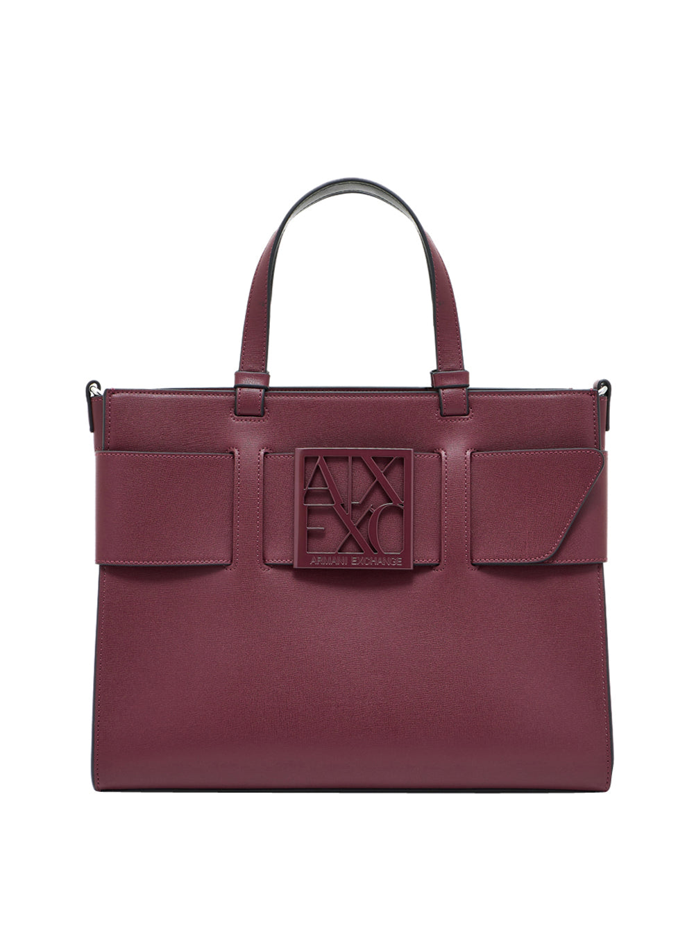 Borsa Shopper Armani Exchange da Donna - Bordeaux