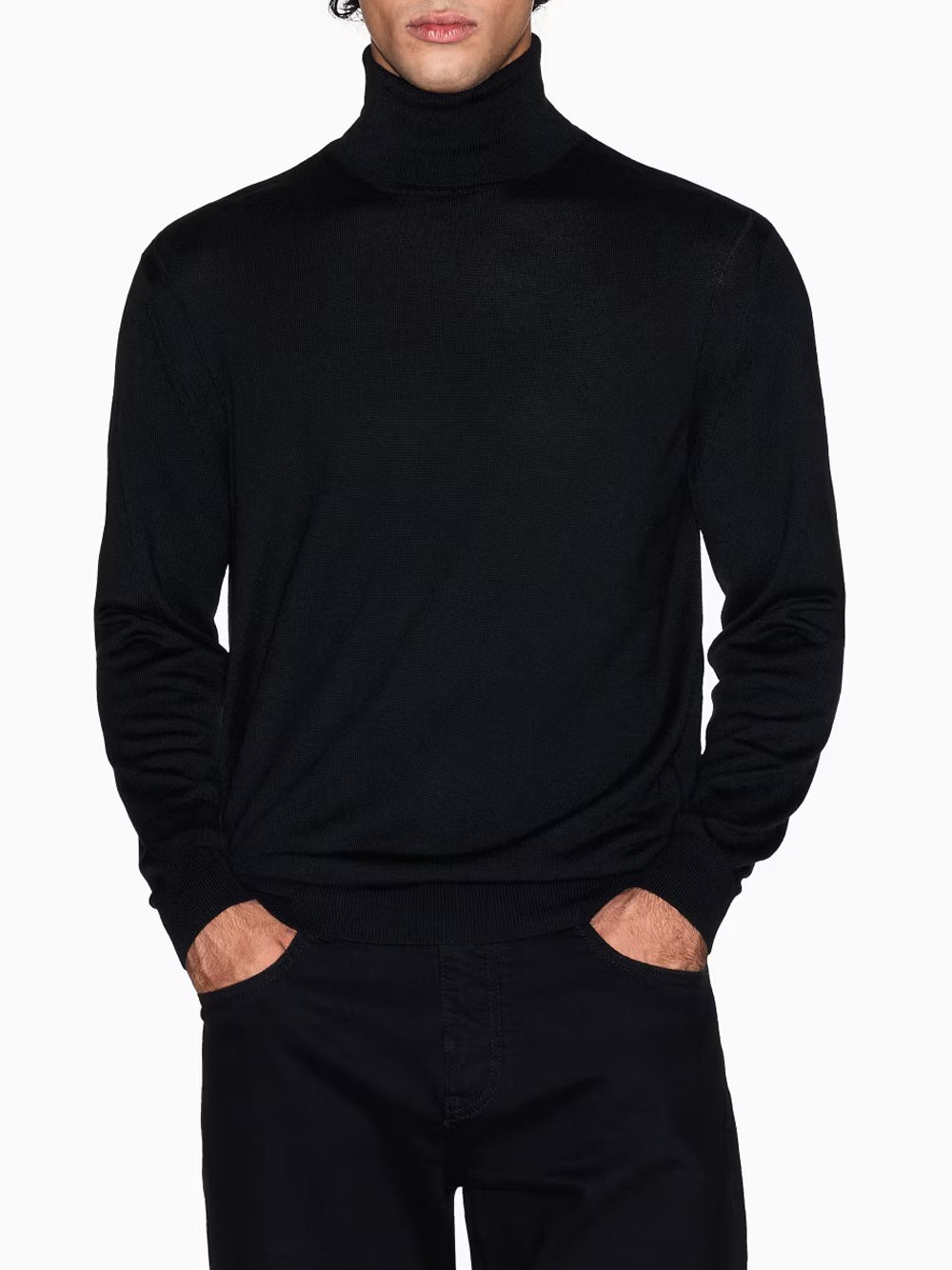 A|X Armani Exchange Maglione Collo Alto Uomo Mod. XM000900 UC001 Nero