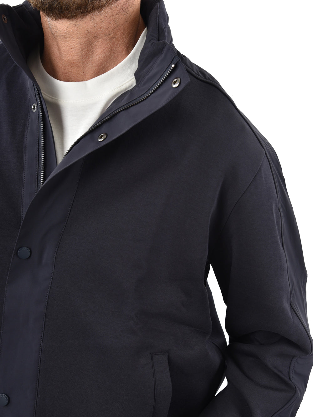 Felpa Zip Armani Exchange da Uomo - Blu