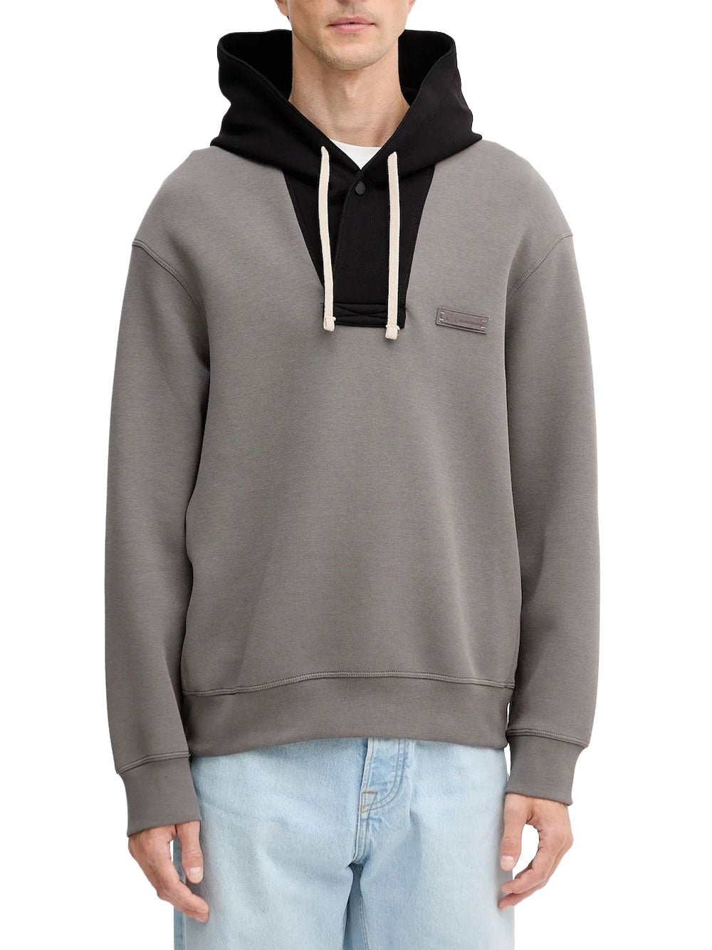 Felpa Cappuccio Armani Exchange da Uomo - Grigio