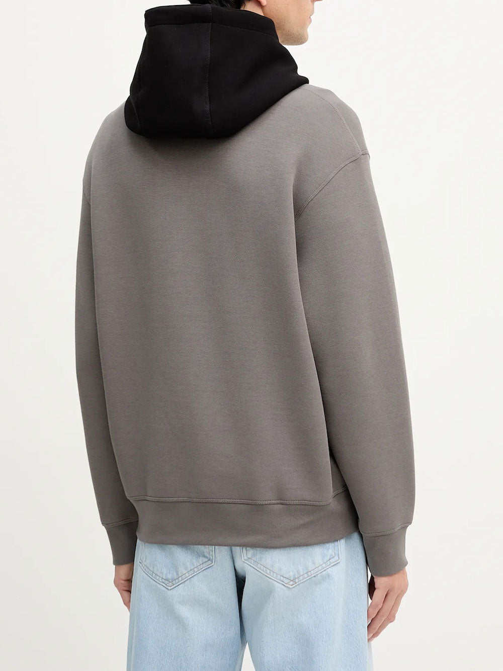 Felpa Cappuccio Armani Exchange da Uomo - Grigio