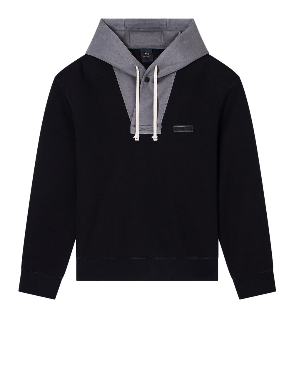 Felpa Cappuccio Armani Exchange da Uomo - Nero