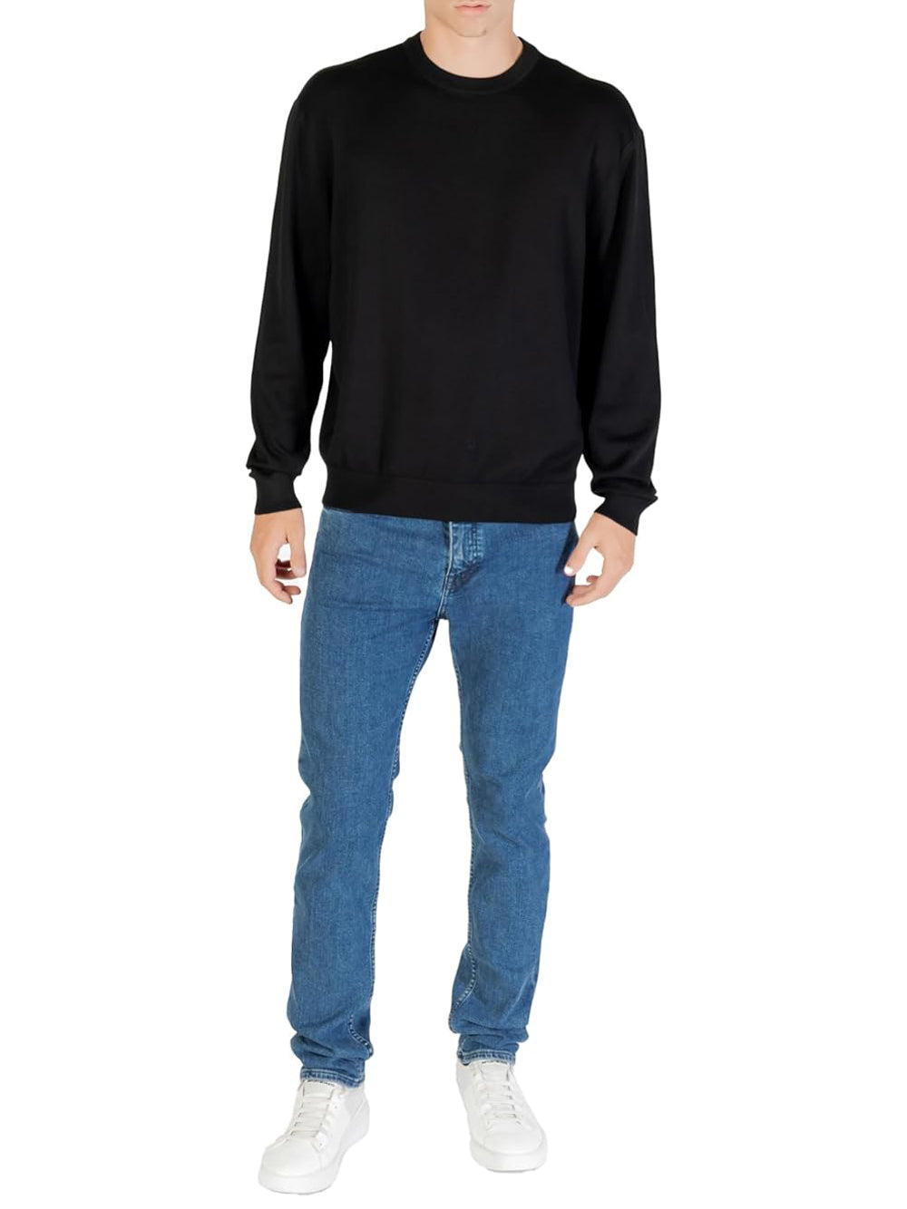 A|X Armani Exchange Maglione Girocollo Uomo Mod. XM001278 UC001 Nero