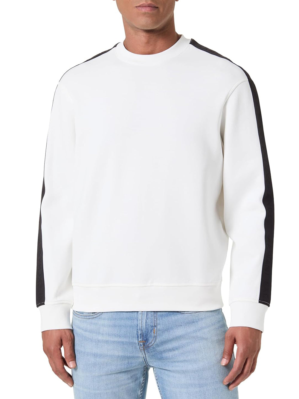 A|X Armani Exchange Felpa Girocollo Uomo Mod. XM001296 U0009 Bianco