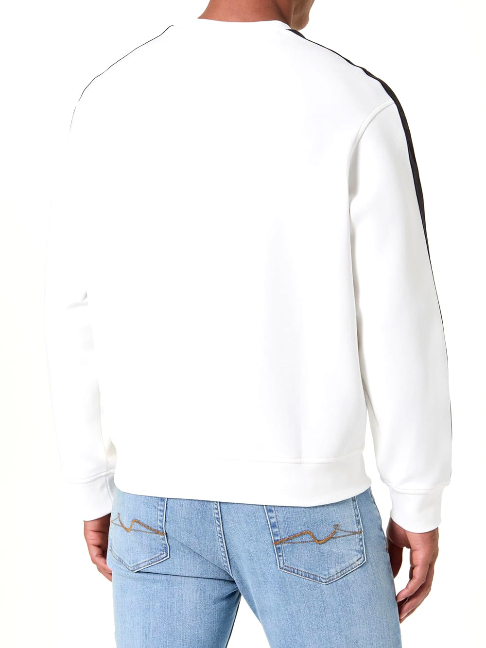 A|X Armani Exchange Felpa Girocollo Uomo Mod. XM001296 U0009 Bianco