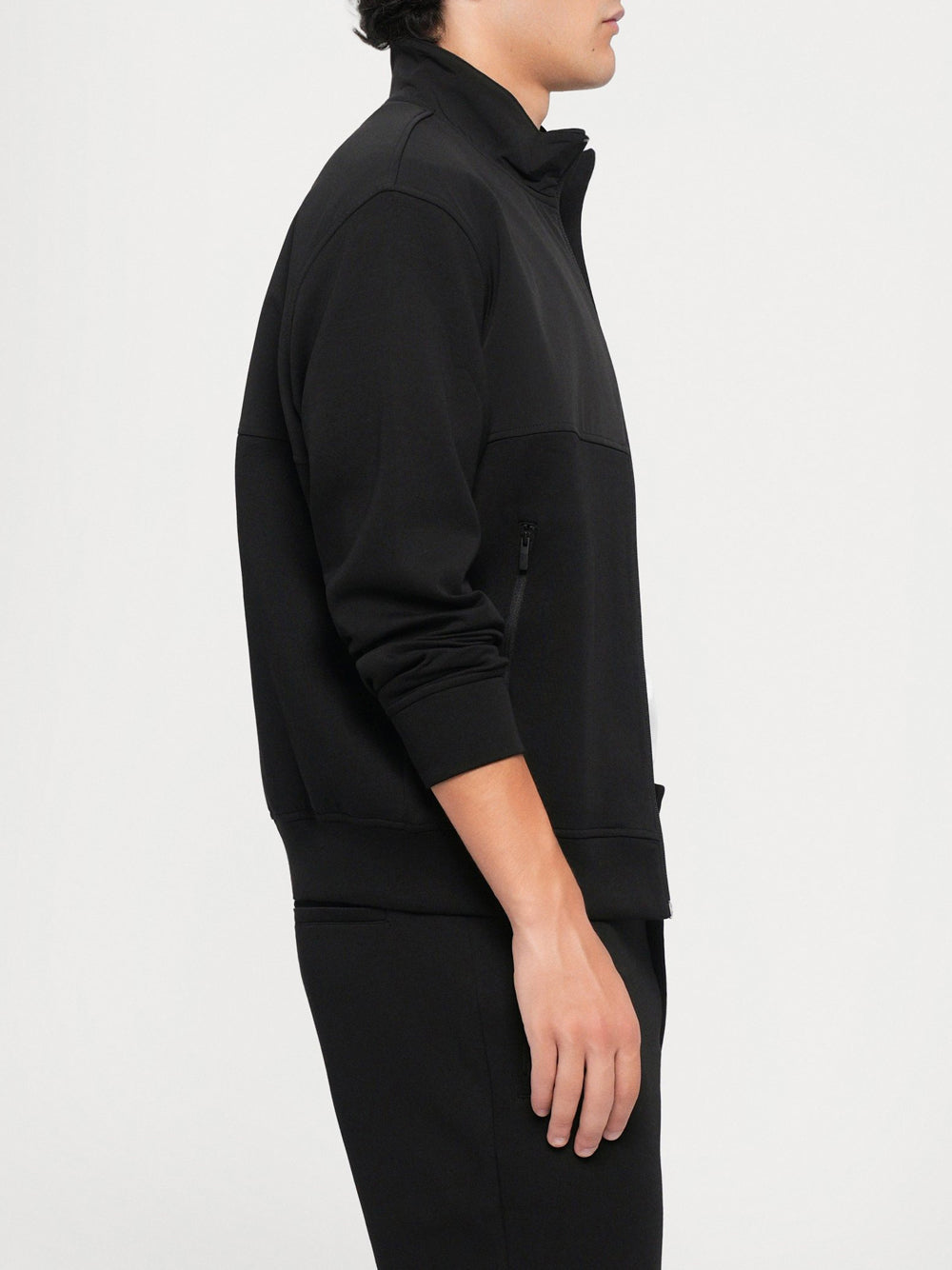 Felpa Zip Armani Exchange da Uomo - Nero