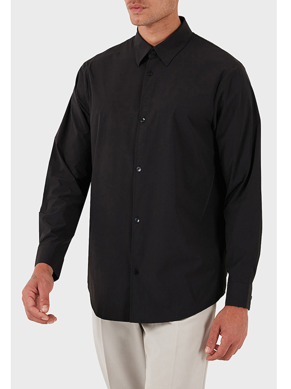 Camicia Classica Armani Exchange da Uomo - Nero
