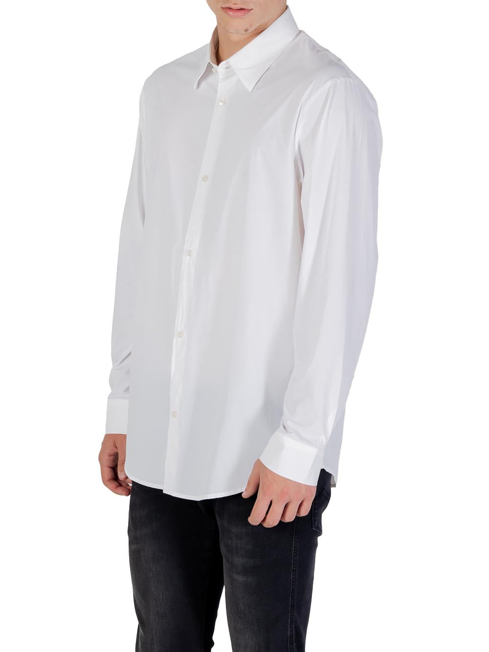A|X Armani Exchange Camicia Manica Lunga Uomo Mod. XM001567 U0009 Bianco