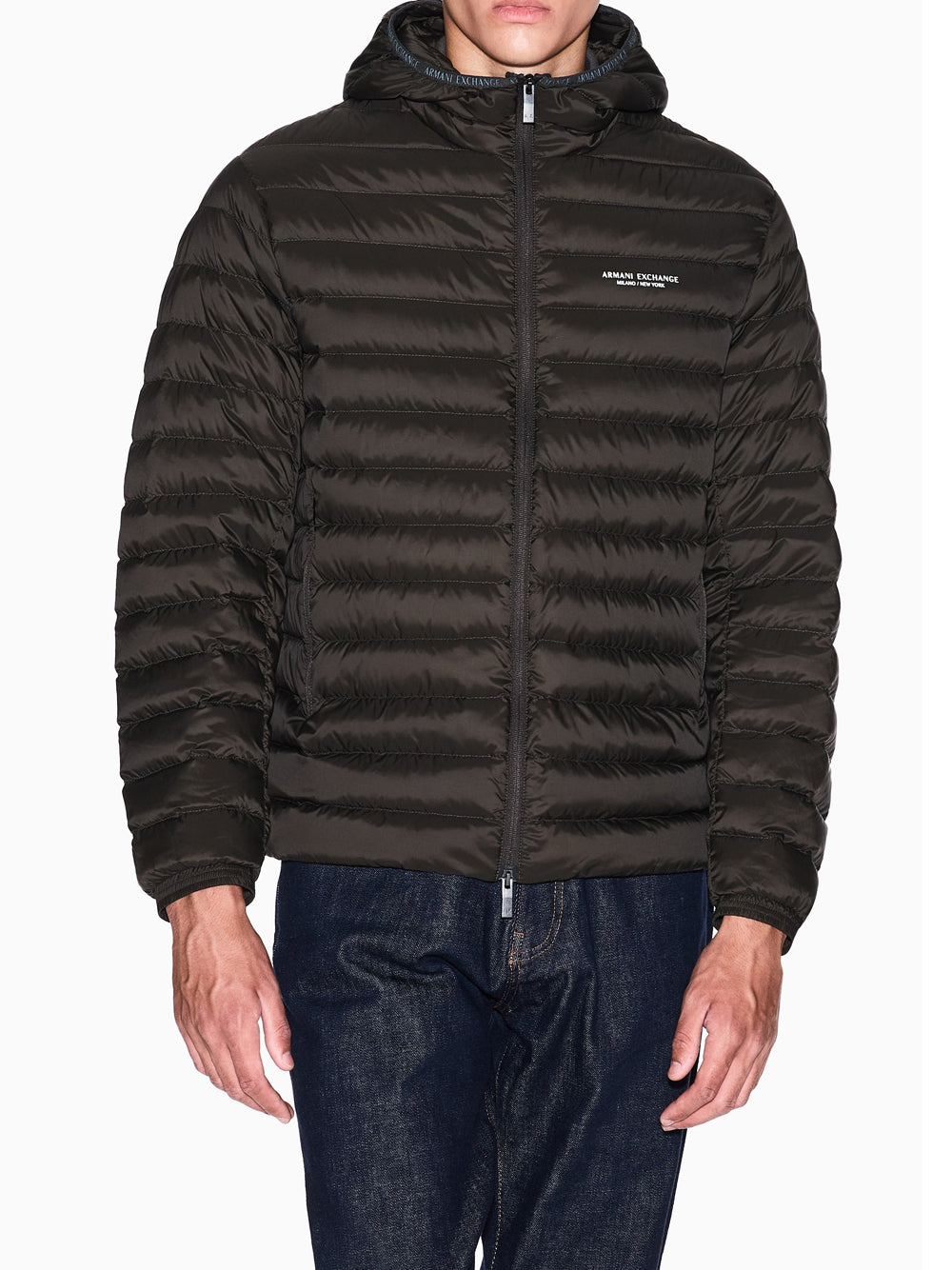 Piumino Armani Exchange da Uomo - Marrone