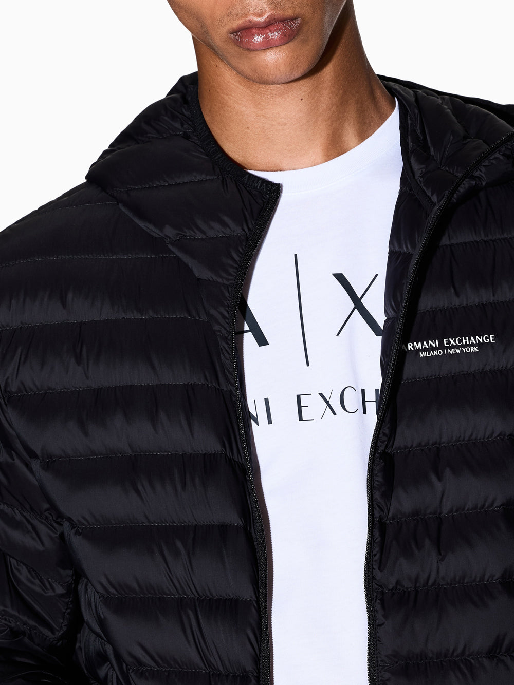 Piumino Armani Exchange da Uomo - Nero