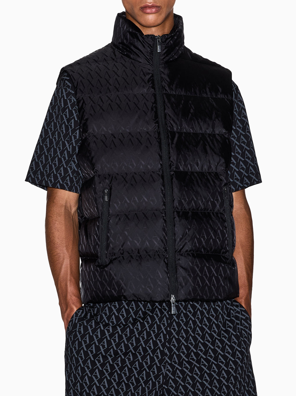 Smanicato Armani Exchange da Uomo - Nero