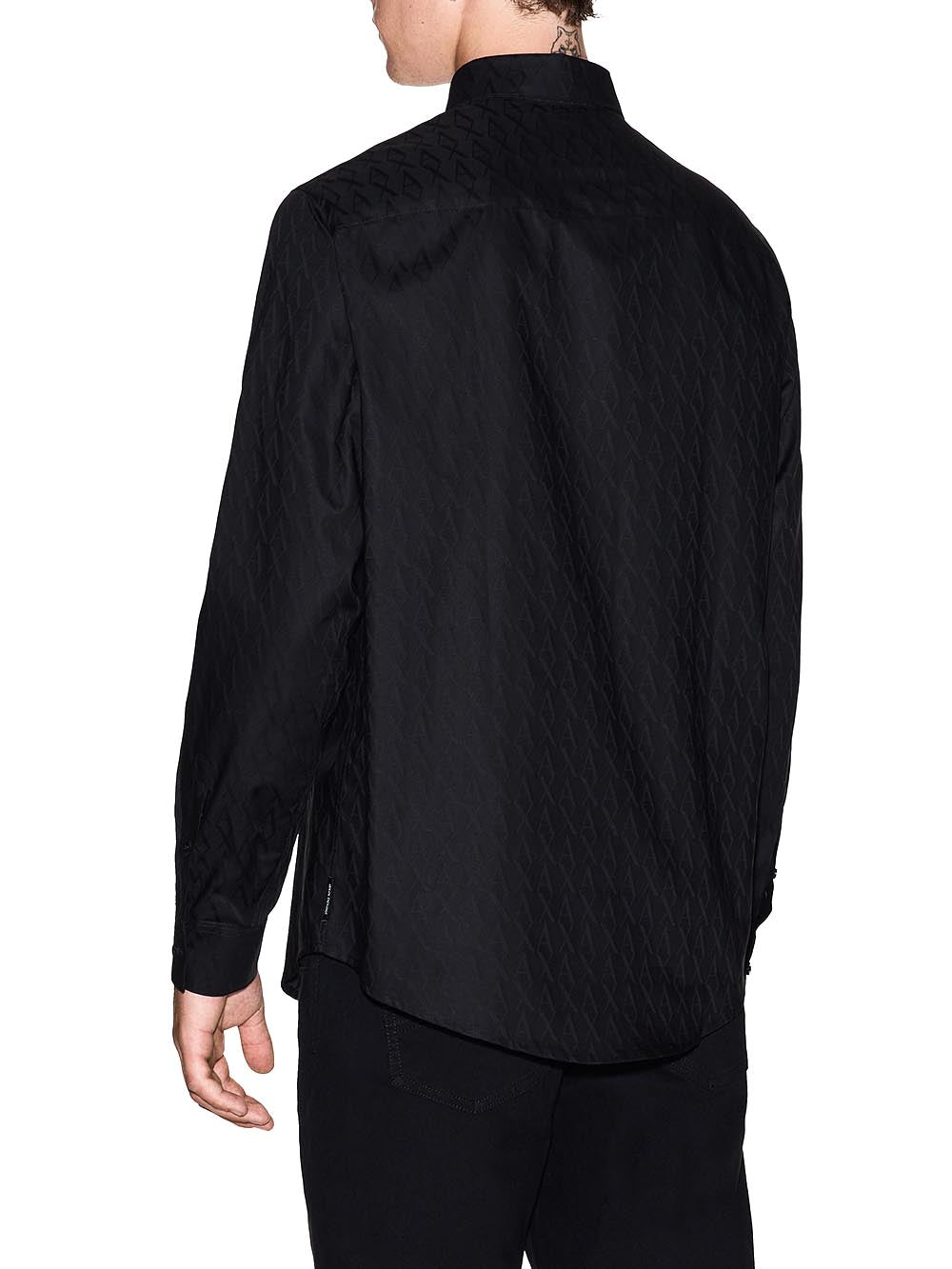 A|X Armani Exchange Camicia Manica Lunga Uomo Mod. XM001587 UC001 Nero