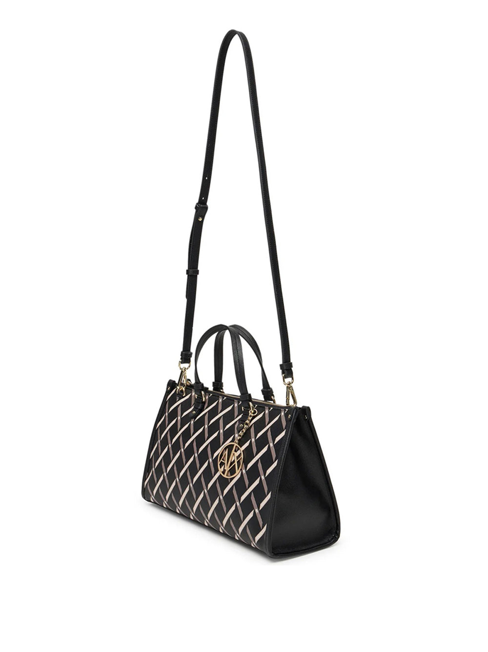 Borsa a Mano Armani Exchange da Donna - Nero